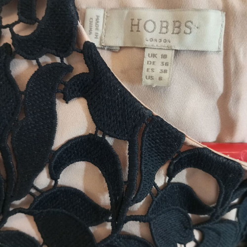 Hobbs lace blouse like new, size S, black