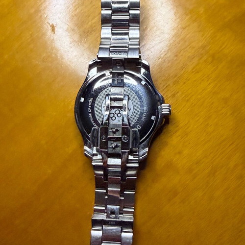 Roamer Deep Sea 200 watch with silver stainless steel bracelet like new