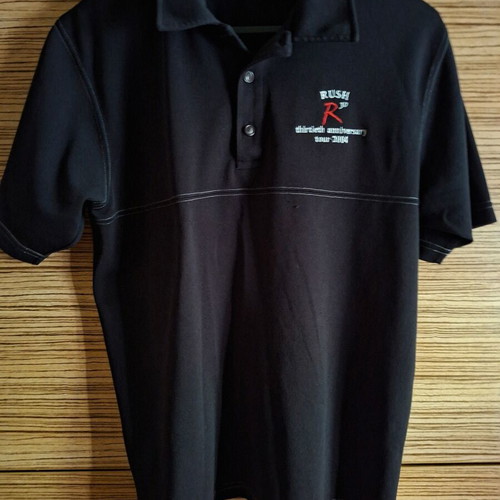 Rush Polo shirt used, size L, black, 30th Anniversary Tour 2004