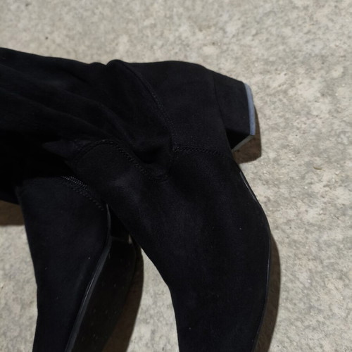 Voi & Noi suede boots size 37 used, sock style, black