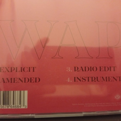 Cardi B Feat. Megan Thee Stallion WAP CD Single Limited Edition new