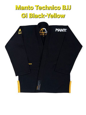 Manto Technico BJJ Gi Black-Yellow like new