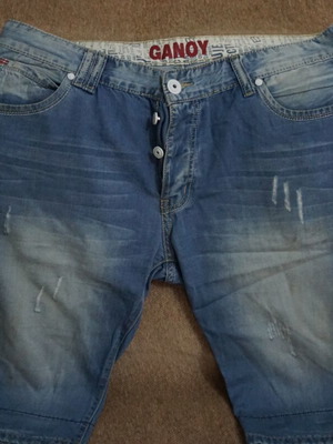 Men's denim shorts like new, size L, blue