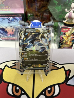 Black Kyurem EX BW62 Black & White Holo Back Star Promo card like new