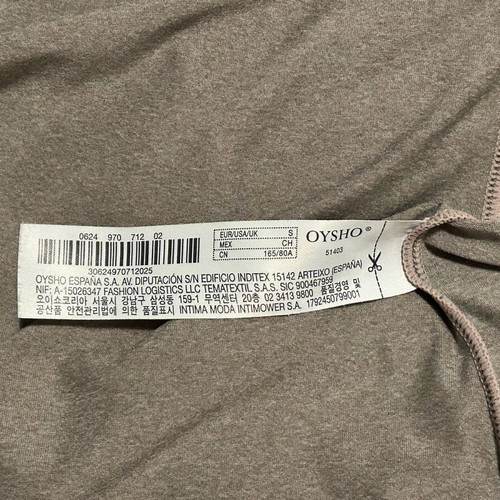 Oysho Sleeveless Blouse with Open Back new, size S