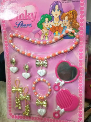 Children's jewelry new, card with beautiful kids' accessories