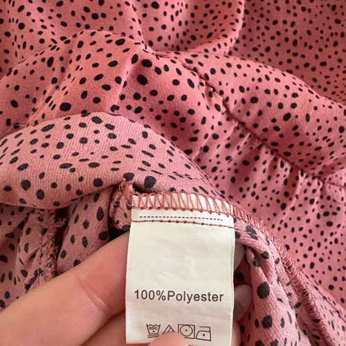 Pink crop blouse like new, Shein, size XL, pink