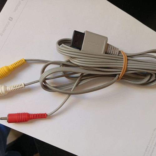 Nintendo Wii AV audio and video cable new