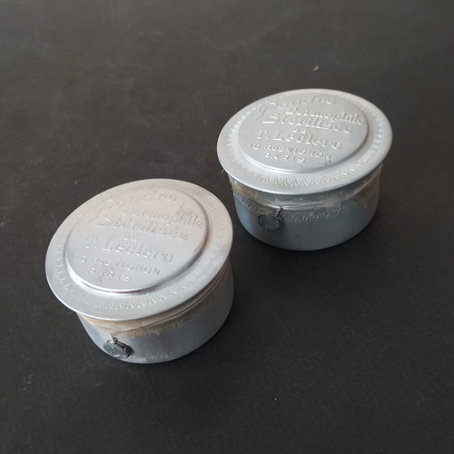 T.Leclerc vintage powder boxes set of 2 sealed from 1930s