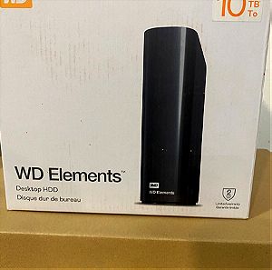 Western Digital Elements Desktop USB 3.0 Εξωτερικός HDD 10TB 3.5" Μαύρο σφραγισμένο