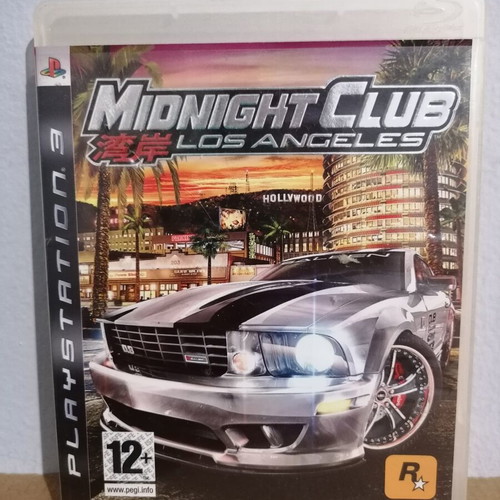 Midnight Club Los Angeles PS3 case with manual and map, no game