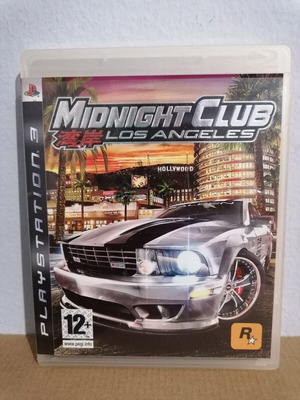 Midnight Club Los Angeles PS3 case with manual and map, no game
