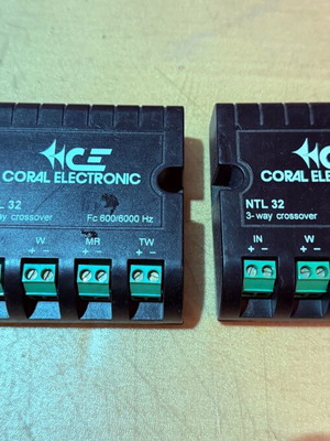 Coral NTL 32 3way speaker crossover used