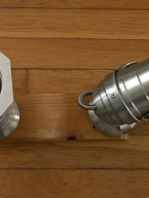 Μεταλλικά ρυθμιζόμενα σποτάκια τοίχου, σετ 2