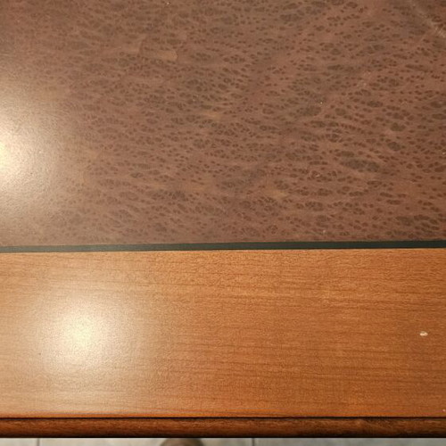 Handmade solid wood dining set with 6 chairs, like new