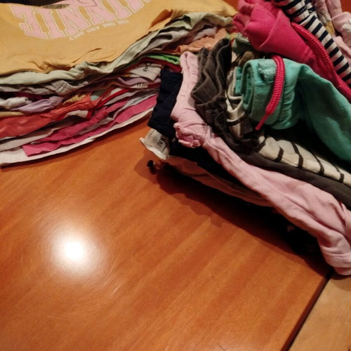 Summer set of shorts and t-shirts for girls age 8, used, H&M Zara Sam
