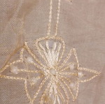 Pure silk Indian tablecloth 1x1 m, new