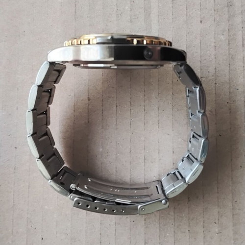 Lancaster Chronograph Watch men's new, gold and silver stainless steel