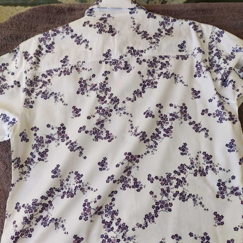 Superdry shirt with floral pattern, size large