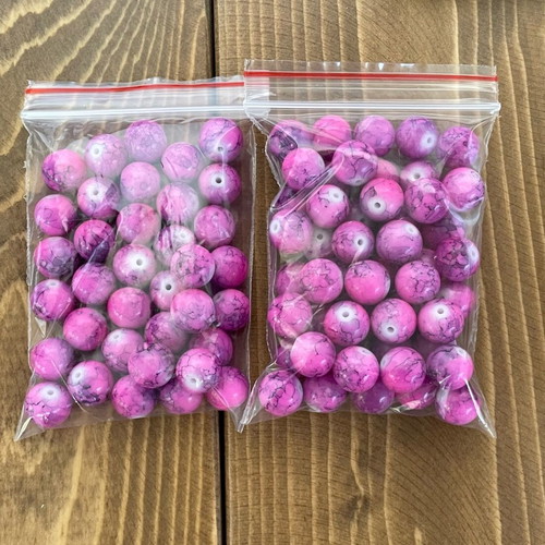 Bead pack like new, 7 bags, 1cm size