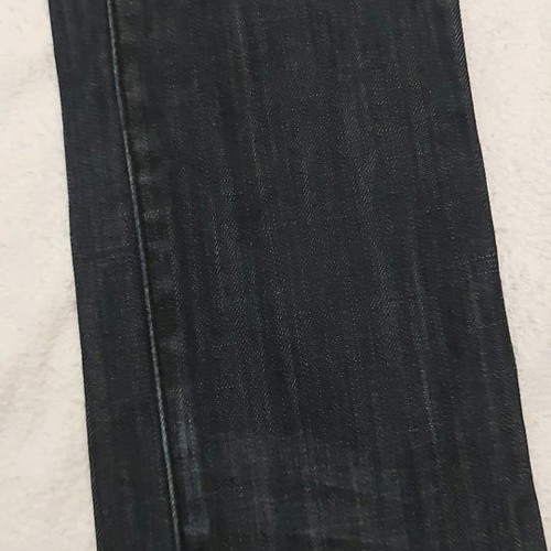 Jean elastic pants with rhinestones, size small, black-gray
