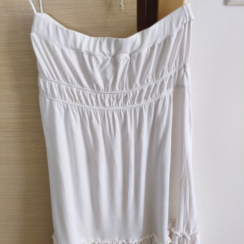 Strapless dress white medium used