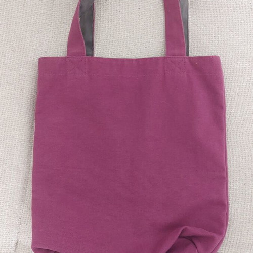 Juicy Couture Canvas Tote Bag like new, magenta with gold logo