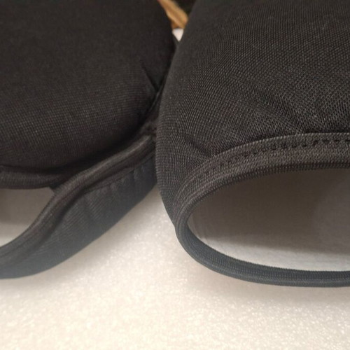 Car headrest covers, set of 2, black