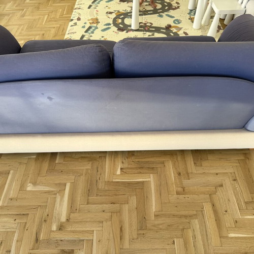 3-seater sofa used with cover and cushions