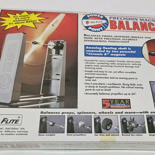 Top Flite Precision Magnetic Balancer like new for RC models