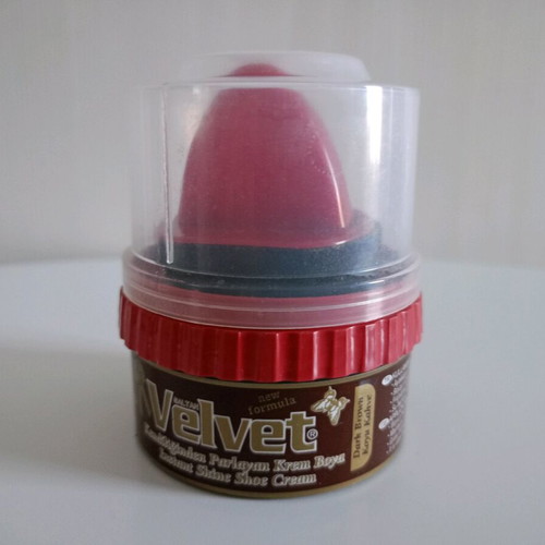 Dark brown shoe polish unused
