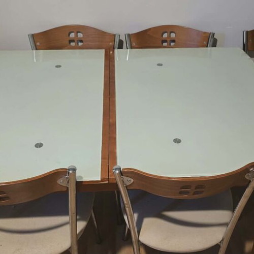 Dining set with 6 chairs used