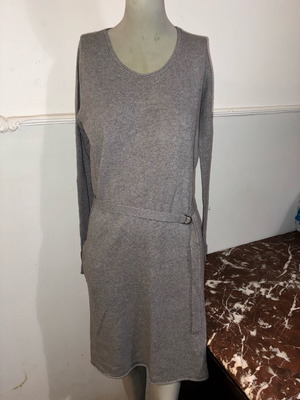 Stefanel knitted dress like new, gray