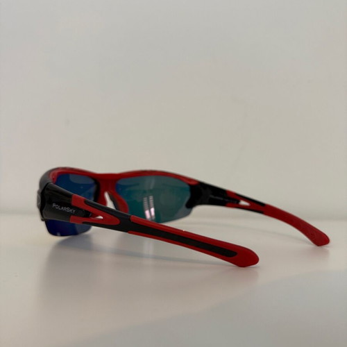 PolarSky Polarized Sports Sunglasses new, black and red