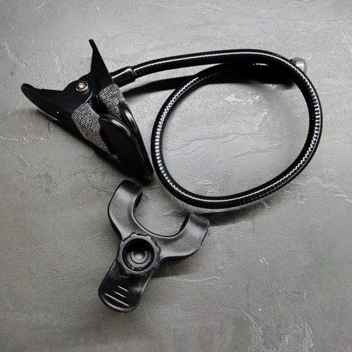 Flexible mobile phone holder with clip