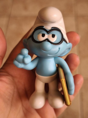 Brainy Smurf collectible figure by Peyo, 9cm, 2024
