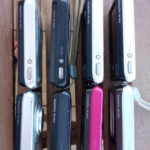 Sony Cyber-shot DSC-W310 cameras used, lot of 8 for parts