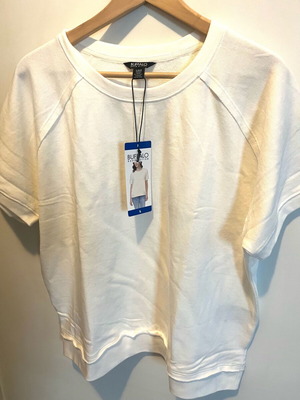 Buffalo David Bitton short-sleeve sweatshirt new, size L, white