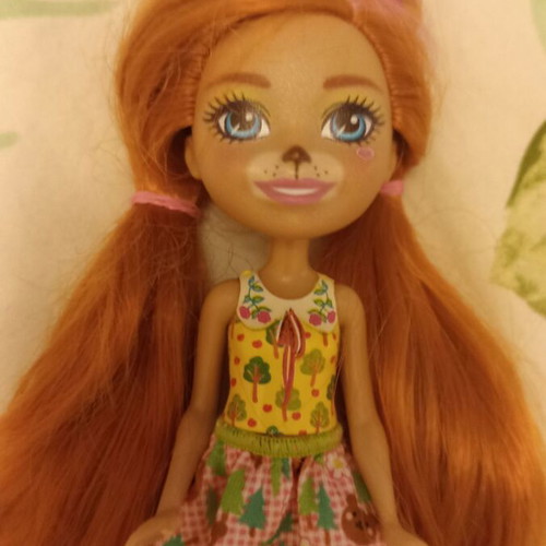 Doll with her pet like new