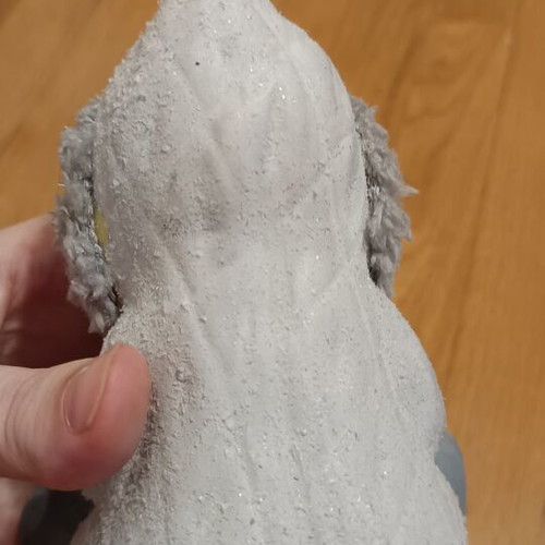Ceramic girl with battery-powered LED light like new