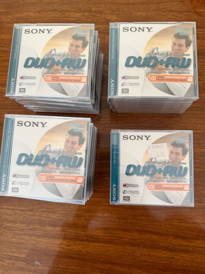 DVD+RW Sony καινούργιο 60 λεπτών, επαναεγγράψιμο, διπλής όψεως