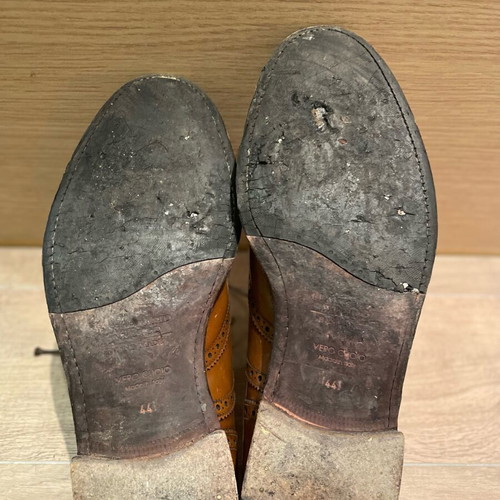 Men's Italian brown leather shoes used size 44