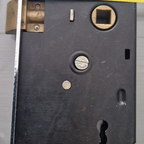 Elzett 45mm mortise lock complete new with handles