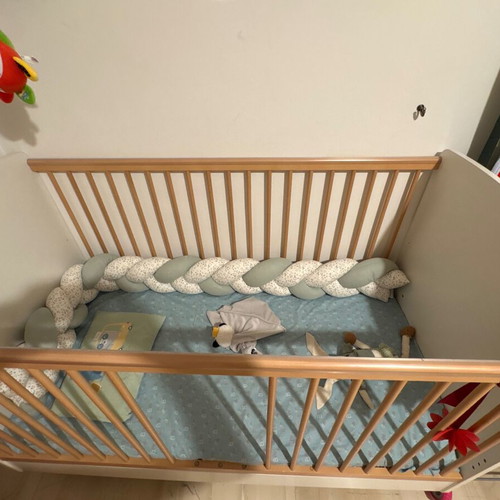 Baby Cot Convertible to Bed with Kokofinikas Mattress Like New