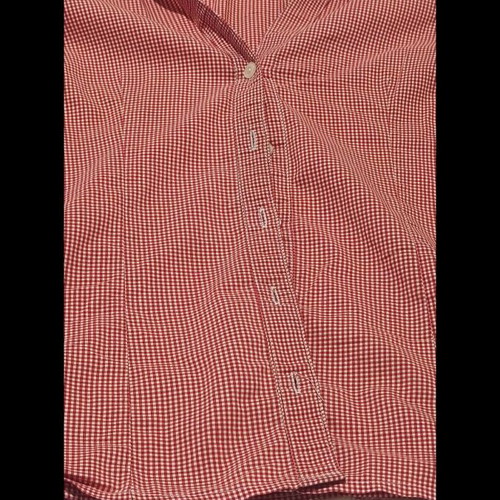 Naf Naf women's summer shirt like new, size L 40, white and red