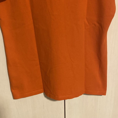 Burberry women's orange pique shirt like new