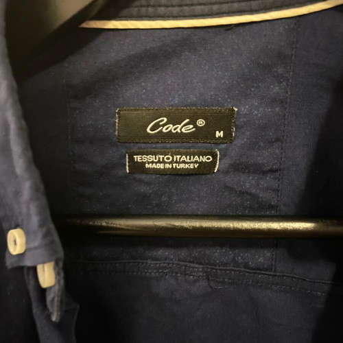 Code blue cotton shirt size M used