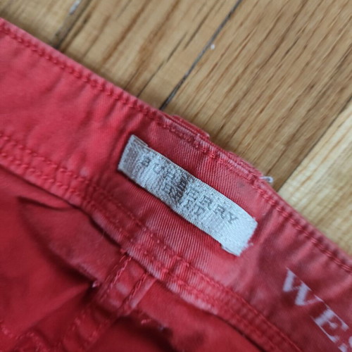 Burberry Brit Westbourne red cotton jeans like new size 30