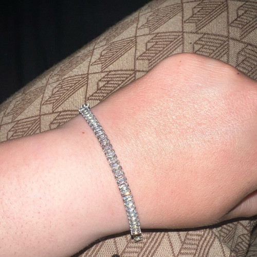 Tennis bracelet new, silver