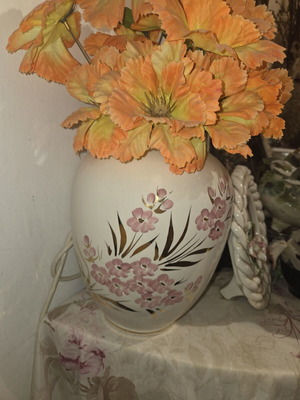 Vintage ceramic vase used with floral decoration